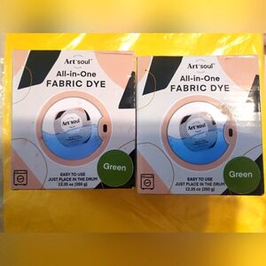 2- All-In-One Fabric Dye, Hunter Green, 12.35 0z, Washing Machine Specific Dye